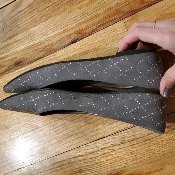 3/$15 sale Grey rhinestone flats - Picture 4 of 7